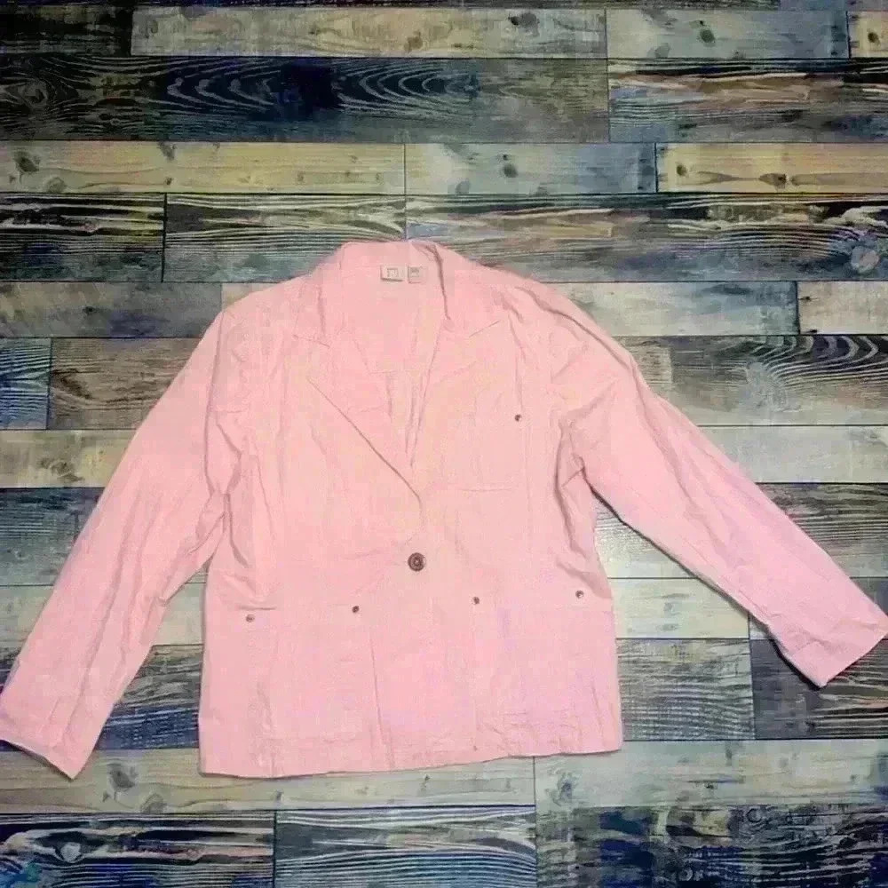 Susquehanna Trail Outfitters Cotton Pink Jacket Blazer size Large